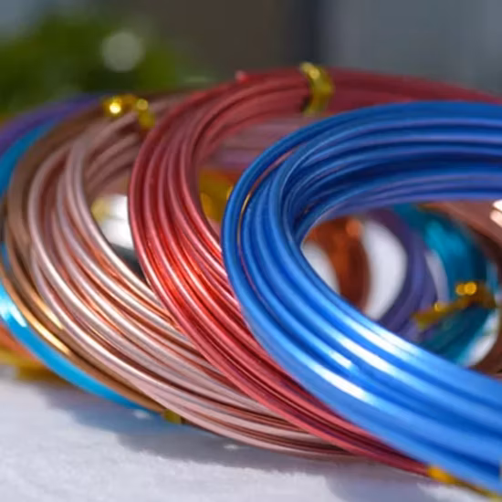 0.16mm 0.18mm Roll Rectangular Flat Round Building Alloy Electrical Aluminium Copper Clad Cable Aluminum Steel Blasting Coated Welding Wire for Motor Generator
